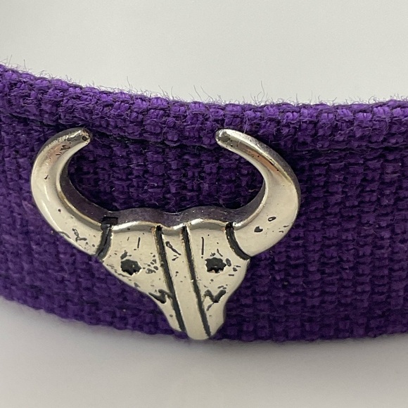 Western Belt Zuni Animal Motif Purple Belt 28" NWOT - Picture 4 of 16